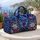 Aurora Butterfly Winter Garden for Festive Getaways and Nature-Loving Travelers Quilted Weekend Bag - 5