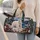 Polar Bear in a Berry Winter Forest for Cozy Winter Travel and Holiday Getaways Quilted Weekend Bag - 2
