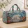 Polar Bear Amid Coral Arctic Wildflowers for Peaceful Winter Getaways and Nature Lovers Quilted Weekend Bag - 4