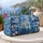 Polar Bear Swimming in a Blue Alpine Ice Lake for Winter Adventure Lovers and Nature Fans Quilted Weekend Bag - 5