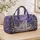 Lavender Wisteria Polar Bear Winter Escape for Snowy Getaways and Nature Lovers Travel Quilted Weekend Bag - 4
