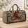 Rustic Horse and Wildflower Keepsake for Weekend Getaways and Country Trail Escapes Quilted Weekend Bag - 4