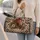 Rustic Horse and Wildflower Keepsake for Weekend Getaways and Country Trail Escapes Quilted Weekend Bag - 2