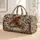 Rustic Horse and Wildflower Keepsake for Weekend Getaways and Country Trail Escapes Quilted Weekend Bag - 1