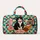 Tuxedo Cat, Cherry Sweets and Retro Diner Charm for Weekend Getaways and Cafe Lovers Quilted Weekend Bag - 6