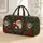 Vintage Christmas Holly, Poinsettia And Snowflakes For Cozy Winter Holiday Travel Quilted Weekend Bag - 1