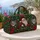 Vintage Christmas Holly, Poinsettia And Snowflakes For Cozy Winter Holiday Travel Quilted Weekend Bag - 5