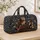 Vintage Owl and Antique Books for Book Lovers' Library Visits and Weekend Getaways Quilted Weekend Bag - 4