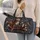 Vintage Owl and Antique Books for Book Lovers' Library Visits and Weekend Getaways Quilted Weekend Bag - 2