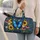 Blue Butterfly and Wildflower Garden for Cheerful Summer Travel and Weekend Escapes Quilted Weekend Bag - 2