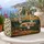 Vintage Camper and Pine Trees for Road Trips, Campsites and Relaxed Outdoor Getaways Quilted Weekend Bag - 5