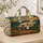 Vintage Camper and Pine Trees for Road Trips, Campsites and Relaxed Outdoor Getaways Quilted Weekend Bag - 4