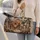 Royal Carriage and Palace Garden Scene for Romantic European Getaways Quilted Weekend Bag - 2