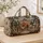 Royal Carriage and Palace Garden Scene for Romantic European Getaways Quilted Weekend Bag - 4