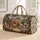 Royal Carriage and Palace Garden Scene for Romantic European Getaways Quilted Weekend Bag - 1