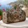Royal Carriage and Palace Garden Scene for Romantic European Getaways Quilted Weekend Bag - 5