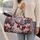 Polar Bear Among Pink Blossoms for Cozy Winter Getaways and Scenic Nature Lovers Quilted Weekend Bag - 2