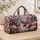 Polar Bear Among Pink Blossoms for Cozy Winter Getaways and Scenic Nature Lovers Quilted Weekend Bag - 4