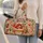Strawberry Tart Kitten Bakery Delight for Sweet Weekend Getaways and Picnic Lovers Quilted Weekend Bag - 2