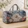 Polar Bear Family and Peony Alpine Scenery for Cozy Winter Getaways and Nature Lovers Quilted Weekend Bag - 4