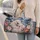 Polar Bear Family and Peony Alpine Scenery for Cozy Winter Getaways and Nature Lovers Quilted Weekend Bag - 2