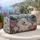 Polar Bear Family and Peony Alpine Scenery for Cozy Winter Getaways and Nature Lovers Quilted Weekend Bag - 5