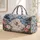 Polar Bear Family and Peony Alpine Scenery for Cozy Winter Getaways and Nature Lovers Quilted Weekend Bag - 1