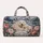 Polar Bear Family and Peony Alpine Scenery for Cozy Winter Getaways and Nature Lovers Quilted Weekend Bag - 6