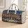 Snowy Dutch Canal Houses and Christmas Tree for European Winter Holiday Getaways Quilted Weekend Bag - 1