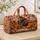 Rustic Pumpkin Turkey Harvest Motifs for Cozy Thanksgiving Family Trips and Getaways Quilted Weekend Bag - 4