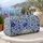 Cobalt Coastal Wildflowers for Sunny Beach Days and Relaxed Weekend Getaways Quilted Weekend Bag - 5