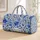 Cobalt Coastal Wildflowers for Sunny Beach Days and Relaxed Weekend Getaways Quilted Weekend Bag - 1
