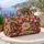 Retro Daisy Blooms And Autumn Plaid For Colorful Weekend Getaways And Market Days Quilted Weekend Bag - 5