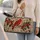 Red Cardinal and Berry Branches for Cozy Autumn Getaways and Woodland Nature Lovers Quilted Weekend Bag - 2