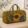 Sunflower Butterfly Garden for Sunny Beach Days and Weekend Getaways Quilted Weekend Bag - 4