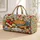 Orchard Apples, Lattice Pie and Daisies for Cozy Autumn Getaways and Bakery Lovers Quilted Weekend Bag - 1
