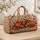 Autumn Footballs, Pumpkins and Maple Leaves for Cozy Fall Game Day Picnic Celebrations Quilted Weekend Bag - 4
