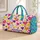 Turquoise Heart Motifs for Colorful Travel, Beach Getaways and Everyday Gift Giving Quilted Weekend Bag - 1