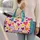 Turquoise Heart Motifs for Colorful Travel, Beach Getaways and Everyday Gift Giving Quilted Weekend Bag - 2