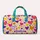Turquoise Heart Motifs for Colorful Travel, Beach Getaways and Everyday Gift Giving Quilted Weekend Bag - 6
