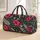 Fuchsia Flowers and Ivory Ferns for Colorful Coastal Getaways and Garden Retreats Quilted Weekend Bag - 1