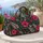 Fuchsia Flowers and Ivory Ferns for Colorful Coastal Getaways and Garden Retreats Quilted Weekend Bag - 5