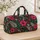 Fuchsia Flowers and Ivory Ferns for Colorful Coastal Getaways and Garden Retreats Quilted Weekend Bag - 4