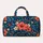 Midnight Navy Coral And Aqua Wildflowers For Lakeside Getaways And Summer Travel Quilted Weekend Bag - 6