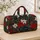 Navy Poinsettias And Candy Canes For Festive Holiday Travel And Winter Getaways Quilted Weekend Bag - 4