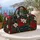 Navy Poinsettias And Candy Canes For Festive Holiday Travel And Winter Getaways Quilted Weekend Bag - 5