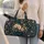 Twilight Garden Florals for Elegant City Escapes, Evening Strolls and Weekend Getaways Quilted Weekend Bag - 2