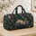 Twilight Garden Florals for Elegant City Escapes, Evening Strolls and Weekend Getaways Quilted Weekend Bag - 4