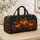 Jewel Tone Pumpkins And Maple Leaves For Cozy Autumn Getaways Quilted Weekend Bag - 4