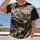 Deer Mountain Forest Scene for Hunting Trips and Everyday Outdoor Adventures All-over Print Unisex T-shirt - 2